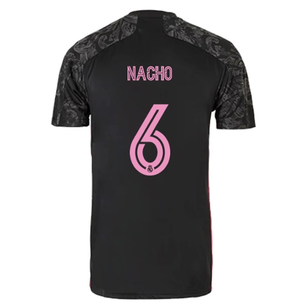 Camiseta Real Madrid Tercera equipo NO.6 Nacho 2020-2021 Negro